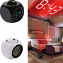 2028 projection alarm clock creative multi-functional bedroom bedside silent luminous clock simple fashion home clock table clock