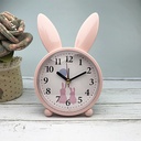 Small alarm clock creative clock alarm cute rabbit bedside cute children cartoon mute clock students simple SM
