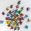 PVC simulation butterfly 4CM color 3D three-dimensional butterfly living room home children's room home decoration