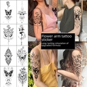 source factory Europe and the United States new fashion arm calf waterproof tattoo patch plain flower butterfly deer tattoo patch