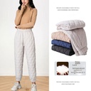 Warm casual cotton pants autumn and winter women's outer wear high waist ankle-tied middle-aged and elderly plus size lightweight warm cotton pants