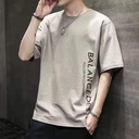 Men's Short-sleeved T-shirt New Summer Fashionable Korean Style Loose Base Shirt Clothes T-shirt Large Size Teenagers