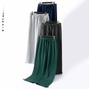 Dengjue Men's Wear Japanese Men's Sweatpants Spring Black Men's and Women's Casual Pants Solid Color Leg Trousers
