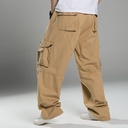 Fatty Men's Trousers Men's Extra Large Size Loose Overalls Outdoor Casual Pants Men's Fat Pants