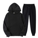 Spring and Autumn Men's Casual Solid Color Hooded Sportswear Couple Suit Slim-fit Fashion Suit FD6188592