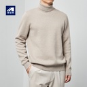 Mohmack Basic Solid Color Sweater Turtleneck Sweater Men's Autumn and Winter New Men's Base Sweater 20005