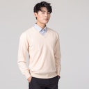 Autumn and Winter Korean Style Men's Crewneck Large Size Wool Sweater Knitted Loose Solid Color Men's Sweater Base Shirt