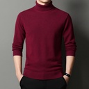 Autumn and Winter New Men's Sweater Sweater Trendy Spring and Autumn Turtleneck Sweater Thickened Wool Sweater