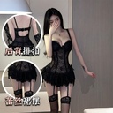 Small chest pure desire to gather sexy underwear large size sexy uniform lace pajamas tight temptation passion midnight charm