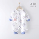 Newborn Baby Butterfly Clothes Pure Cotton Monk Clothes Spring and Autumn Rabbit Year of the Rabbit Bunny Boneless Newborn Baby jumpsuit
