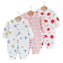 Spring and Autumn Baby Clothes born Pure Cotton Long-sleeved Jumpsuit for Boys and Girls Baby Climbing Wear Cartoon Printed Harper Underwear
