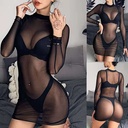 Sexy Mesh Pure Bikini Perspective Long Sleeve Beach Summer Party Party Night Shop Dating Extreme Temptation Wholesale
