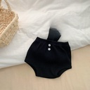 INS Baby Black Strap Bag Fart Shorts Baby Boys and Girls Korean Same Style All-Match Foreign Style High Waist Pants