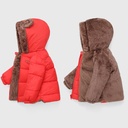 Off-season Children's Cotton-padded Coat Boys Cotton-padded Coat Girls Cotton-padded Coat with Velvet Thickened Warm Cashmere Coat for Infants and Young Children