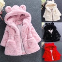 children's clothing autumn and winter New girls' woolen sweater children's imitation fur cotton-padded jacket ears thickened cotton-padded jacket