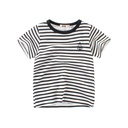 Summer children's striped T-shirt Lycra Cotton Boys' short-sleeved bottoming shirt baby clothes children's clothing