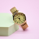 Wholesale grip 2035 iron movement for the elderly elastic durable digital clear watch elastic steel band watch waterproof