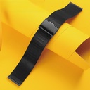 Weibo Steel Wire Strap 0.4 Line Single Black Milanese Nice Strap 304 Stainless Steel Watch Strap Watch Accessories